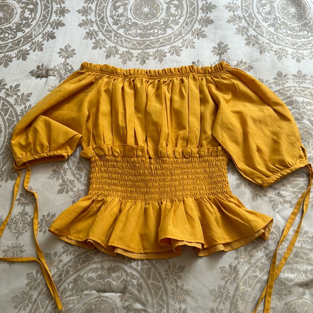 Handmade in Vietnam Off Shoulder Top